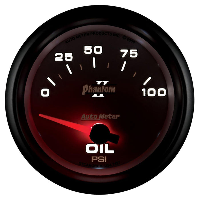 Autometer Phantom II Series Oil Pressure Gauge (AU7827)