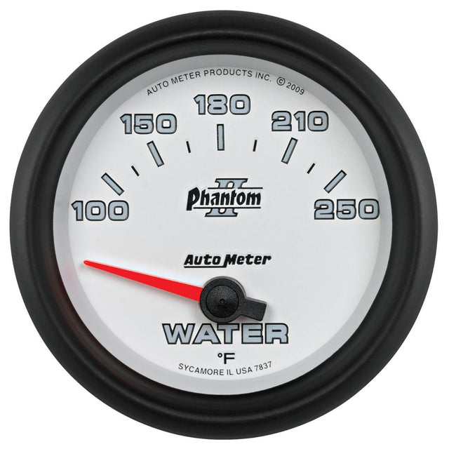 AutoMeter Phantom II Series Water Temperature Gauge (AU7837) AU7837