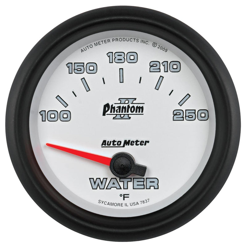 Autometer Phantom II Series Water Temperature Gauge (AU7837) AU7837