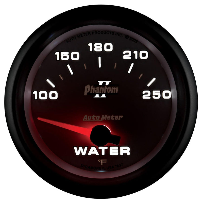 Autometer Phantom II Series Water Temperature Gauge (AU7837)