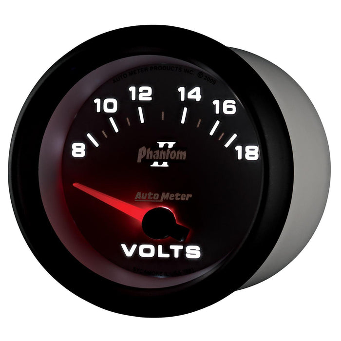 Autometer Phantom II Series Voltmeter Gauge (AU7891)