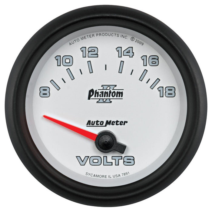 Autometer Phantom II Series Voltmeter Gauge (AU7891)