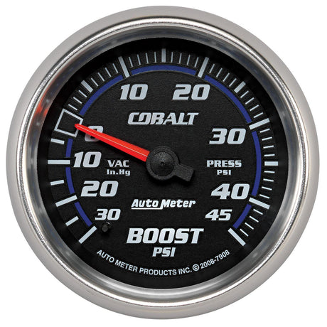 AutoMeter Cobalt Series Boost/Vacuum Gauge (AU7908) AU7908