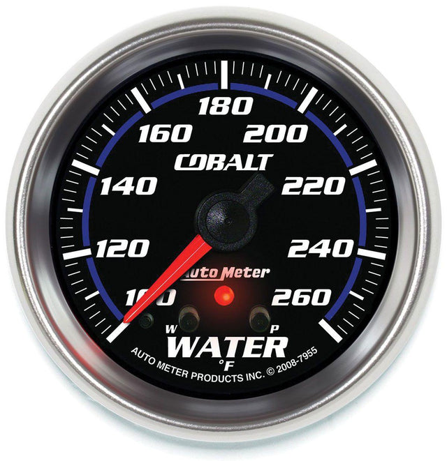 AutoMeter Cobalt Series Water Temperature Gauge (AU7955) AU7955