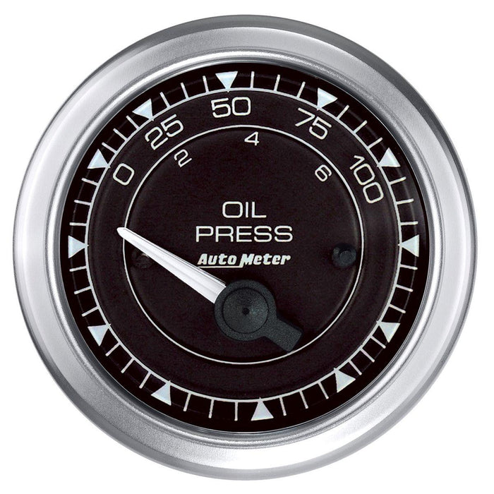 Autometer Chrono Series 2-1/16" Short Sweep Electric Oil Pressure Gauge (AU8127)
