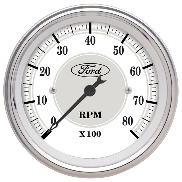 AutoMeter Ford White Masterpiece Tachometer (AU880088) AU880088