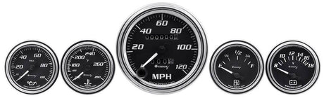 AutoMeter Equus 5 Gauge Black Face Kit (AUE7500) AUE7500