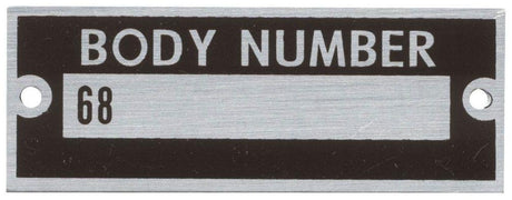 Bob Drake Body Number Plate (BD68-14002) BD68-14002