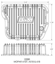 B&M Transmission Pan, Hi-Tek Deep Pan, Mopar A727, A518 & 618 (BM10280)