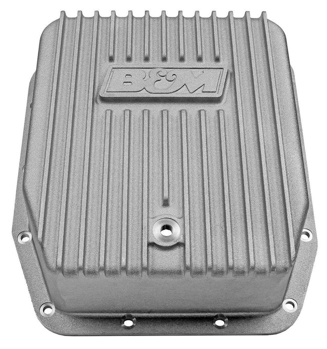 B&M Transmission Pan, Hi-Tek Deep Aluminium, For Ford AOD/E & 4R70W (BM40291)