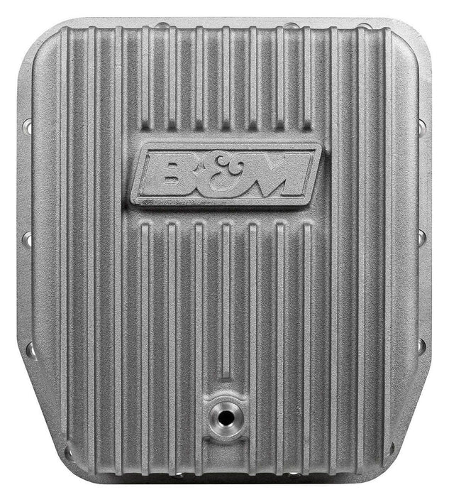 B&M Transmission Pan, Hi-Tek Deep Aluminium, For Ford AOD/E & 4R70W (BM40291)