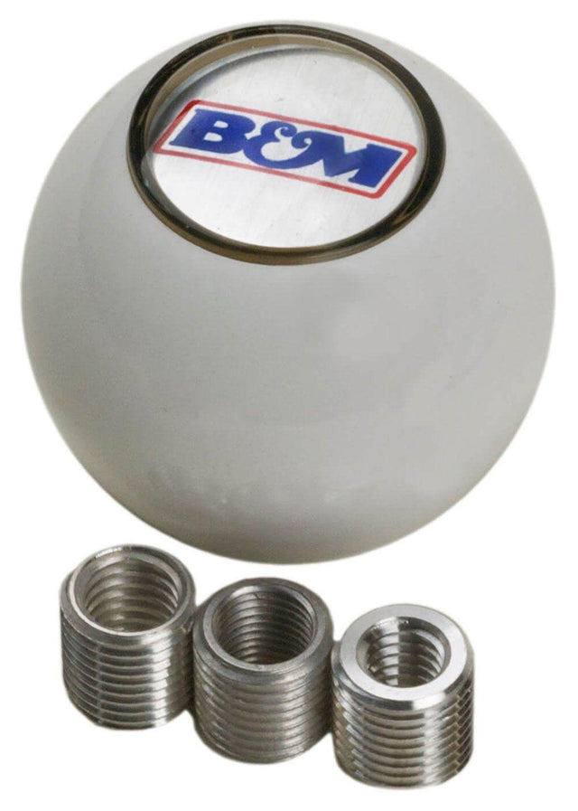 B&M Shifter Knob, White (BM46110) BM46110