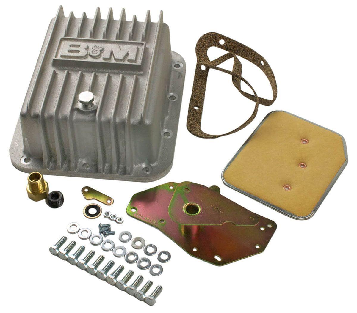 B&M Transmission Pan, Hi-Tek Deep Aluminium, For Ford C4 (BM50281) BM50281