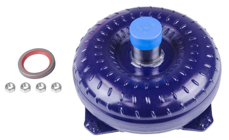 B&M Torque Converter, TorkMaster, For Ford C4, 1970-82, 2800-3200 RPM Stall, Non Lock-Up, 26 Spline, 1.375 in. Crank Pilot, 10.5 in. Bolt Circle, Each (BM50442) BM50442