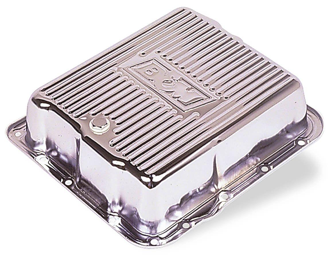 B&M Transmission Pan, Hi-Tek Deep Chrome Steel, GM TH700R4/4L60 (BM70289) BM70289