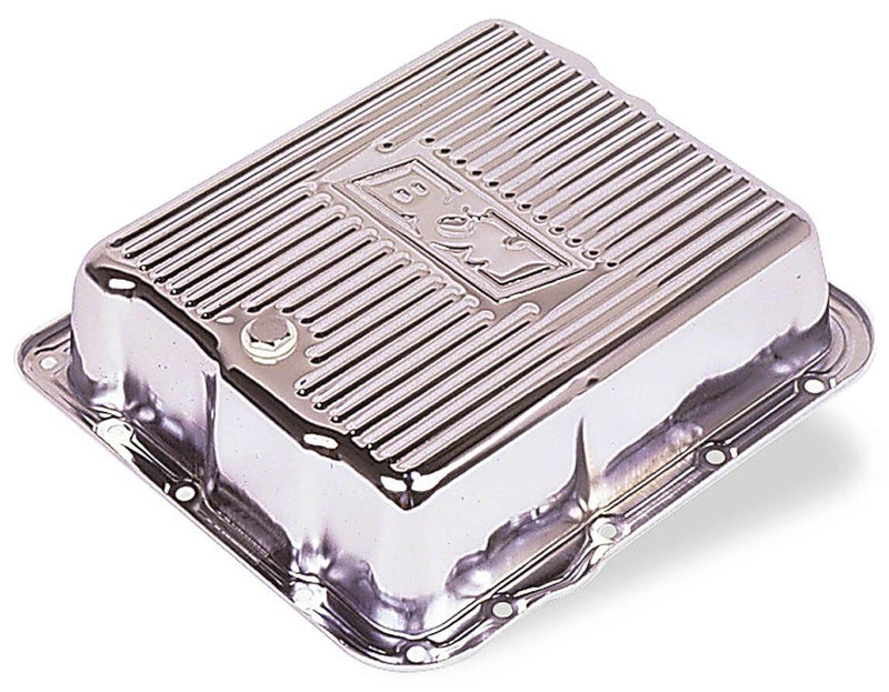 B&M Transmission Pan, Hi-Tek Deep Chrome Steel, GM TH700R4/4L60 (BM70289) BM70289