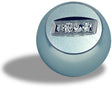 B&M Shift Knob, Round, Aluminum, Satin, B&M Logo, Automatic, Manual Transmission, Each (BM80534) BM80534
