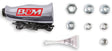 B&M Universal T-Handle, Brushed Aluminium w/ 12V switch (BM80658) BM80658
