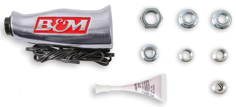 B&M Universal T-Handle, Brushed Aluminium w/ 12V switch (BM80658) BM80658