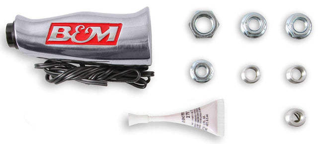 B&M Universal T-Handle, Brushed Aluminium w/ 12V switch (BM80658) BM80658