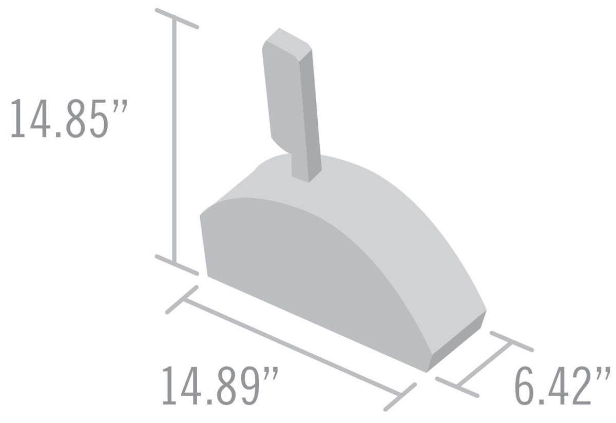 B&M Ratchet Shifter, MegaShifter for Light Truck, Universal 3 & 4-speed Compatible (BM80680)