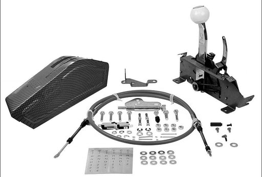 B&M Ratchet Shifter, Pro Ratchet Carbon Fiber, Universal 3 & 4-speed Compatible (BM80843)