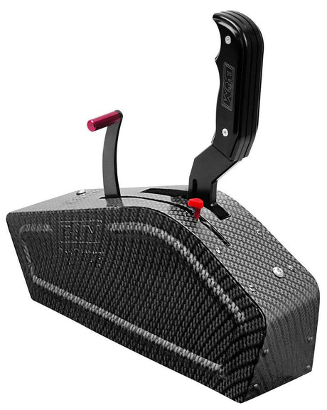 B&M Ratchet Shifter, Magnum Grip Stealth Carbon Pro Ratchet, Universal 3 & 4-speed Compatible (BM81119) BM81119