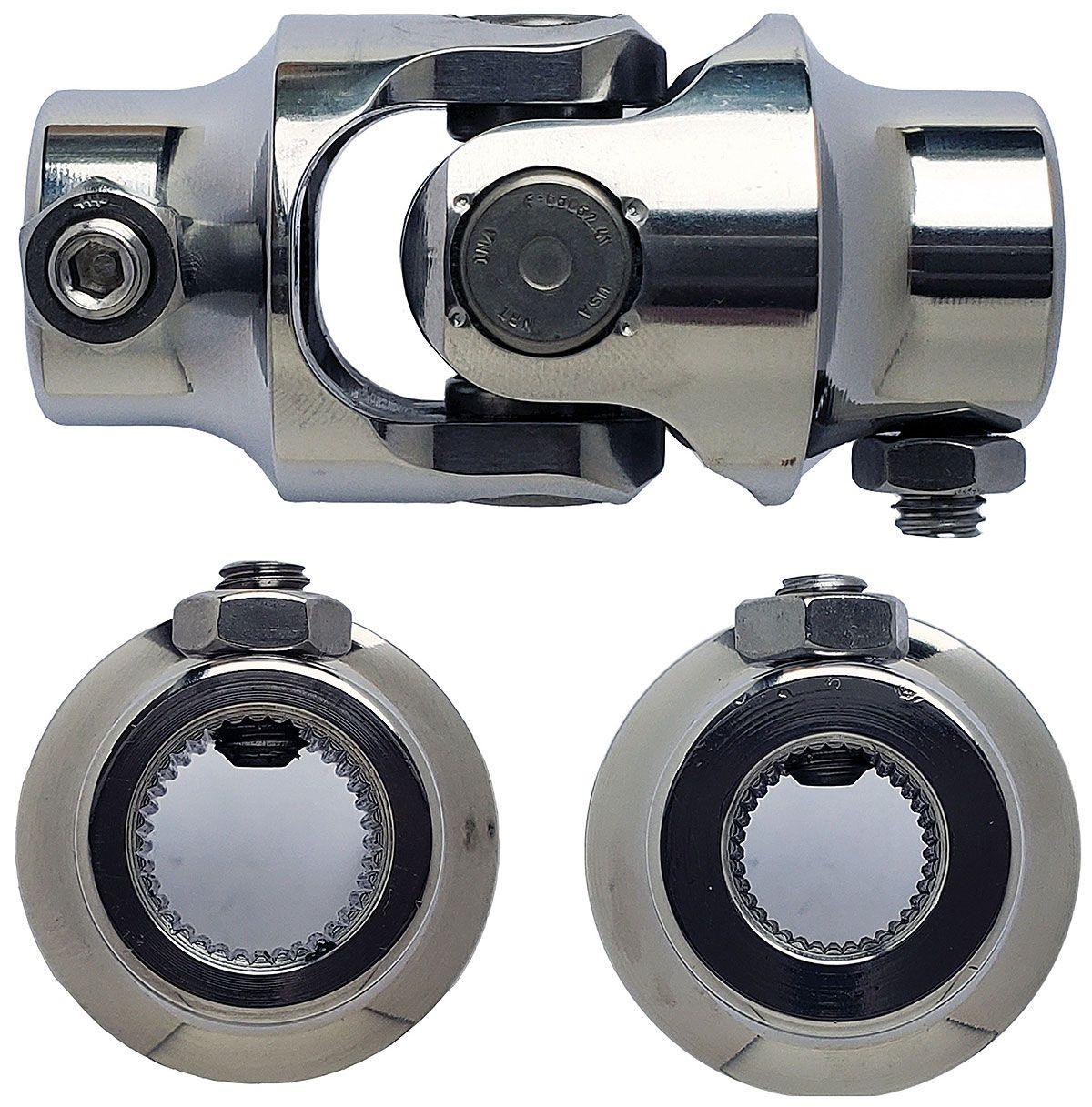 Borgeson Polished Stainless Steel Single Needle Bearing Universal Joint (BOR123418) BOR123418
