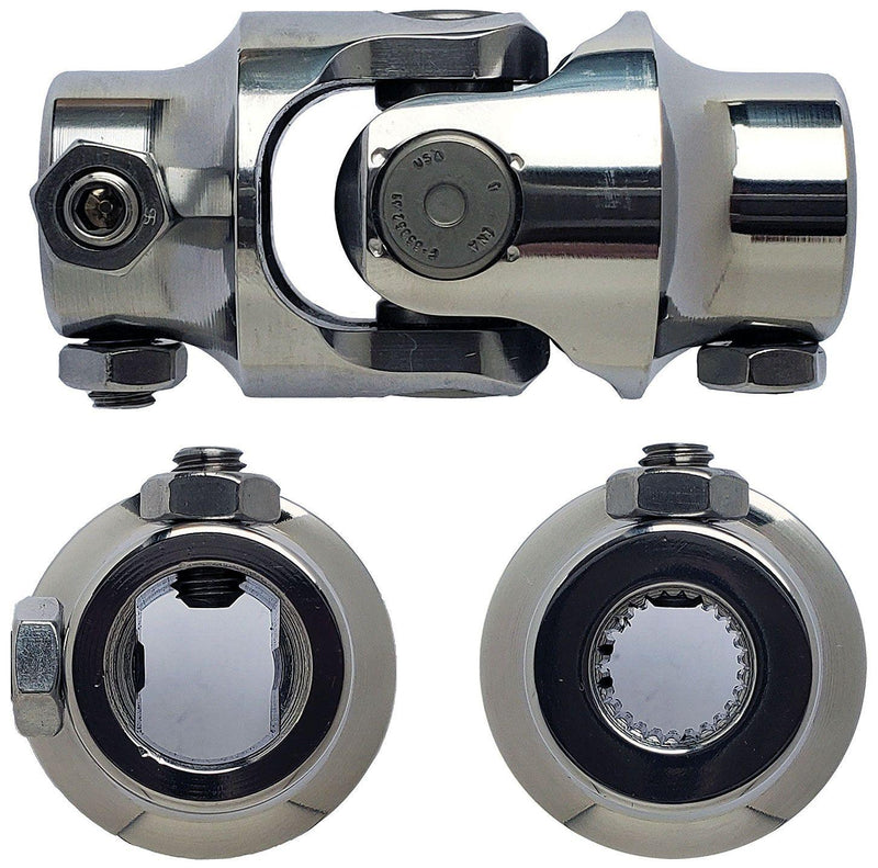 Borgeson Polished Stainless Steel Single Needle Bearing Universal Joint (BOR124909) BOR124909