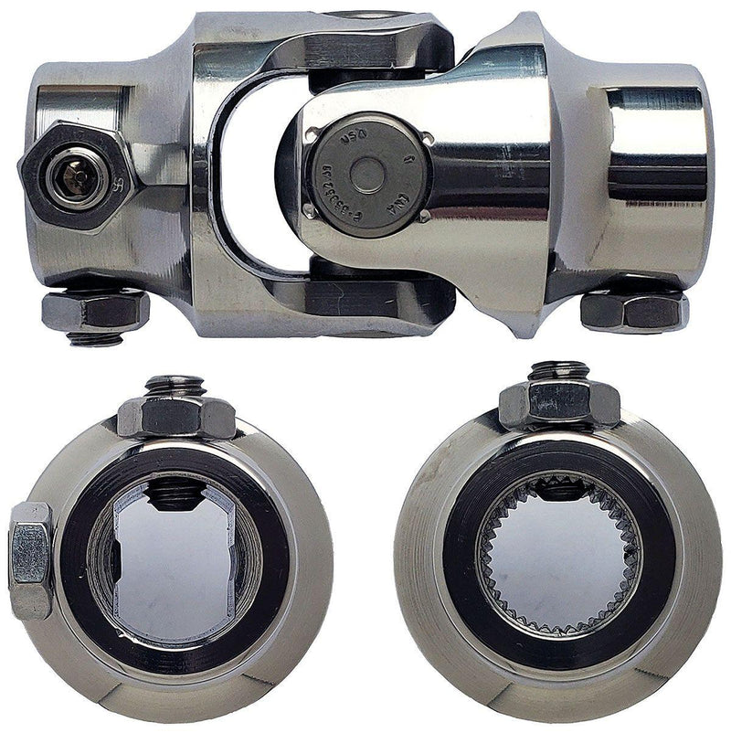 Borgeson Polished Stainless Steel Single Needle Bearing Universal Joint (BOR124925) BOR124925