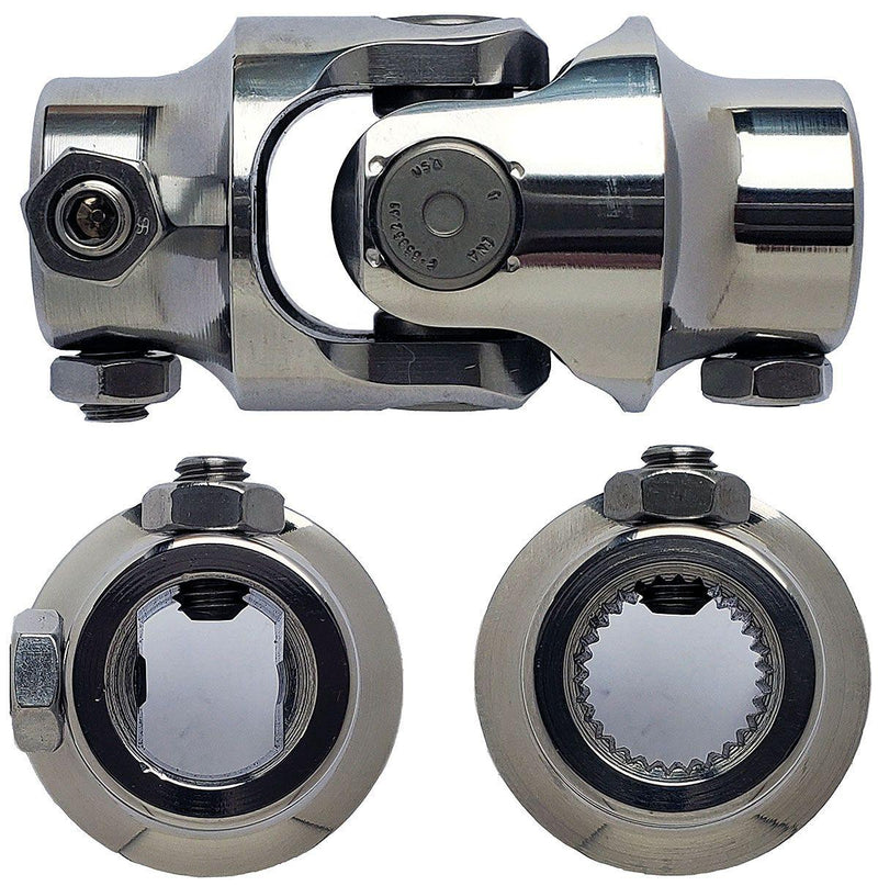 Borgeson Polished Stainless Steel Single Needle Bearing Universal Joint (BOR124931) BOR124931