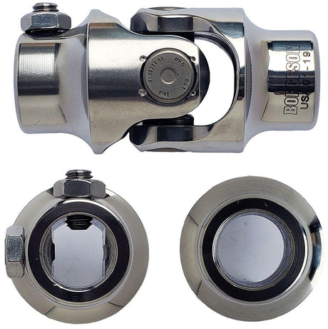 Borgeson Polished Stainless Steel Single Needle Bearing Universal Joint (BOR124964) BOR124964