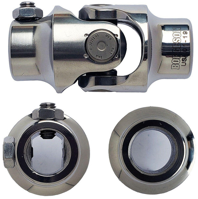 Borgeson Polished Stainless Steel Single Needle Bearing Universal Joint (BOR124964) BOR124964