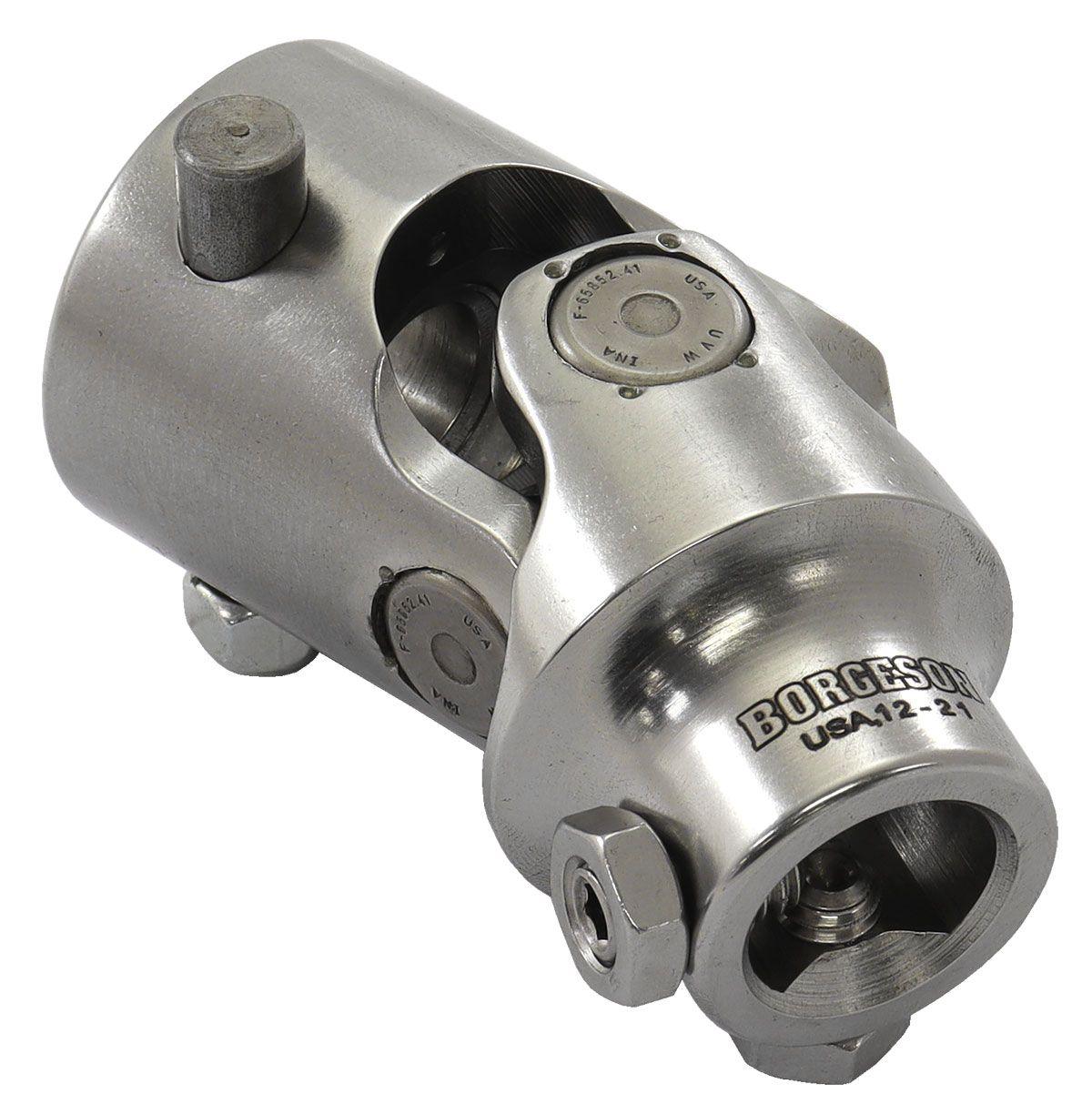 Borgeson Polished Stainless Steel Universal Joint for Holden Torana (BOR124979) BOR124979