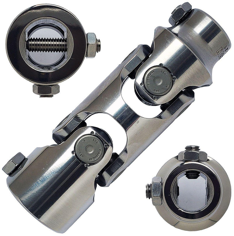 Borgeson Polished Stainless Steel Double Needle Bearing Universal Joint (BOR144952) BOR144952
