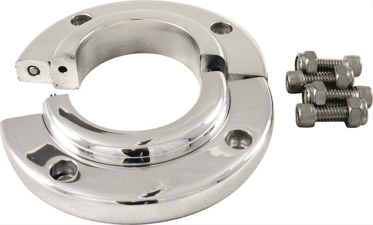 Borgeson Polished Billet Aluminium Solid Swivel Floor Mount (BOR909014) BOR909014