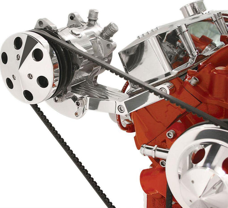 Billet Specialties Side Mount A/C Compressor Bracket, Polished (BS10421) BS10421