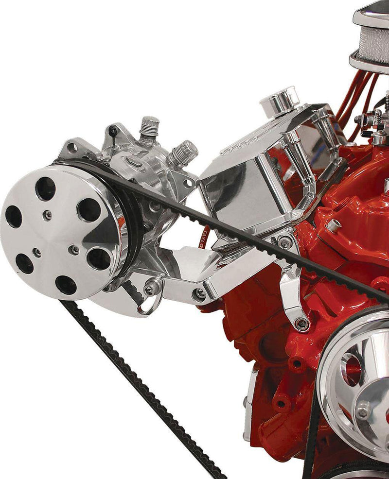 Billet Specialties Side Mount A/C Compressor Bracket, Polished (BS11421) BS11421