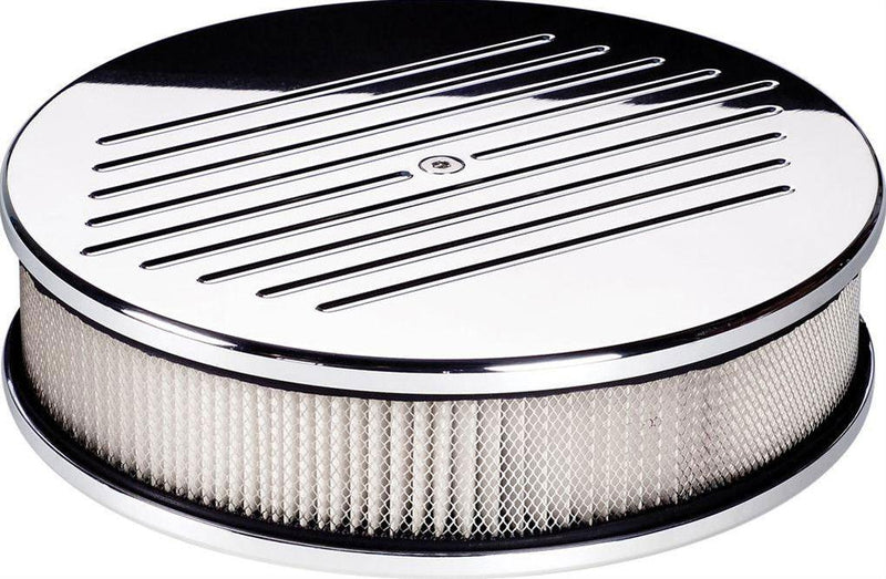 Billet Specialties Polished Aluminium Air Cleaner Assembly - Ball Milled (BS15220) BS15220