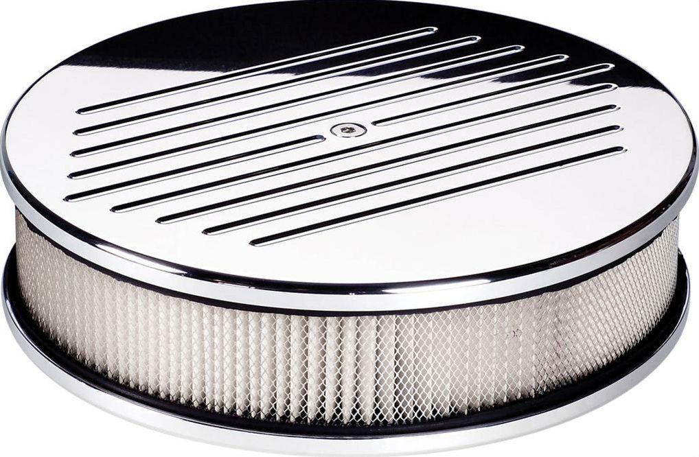 Billet Polished Aluminium Air Cleaner Assembly - Ball Milled (BS15220)
