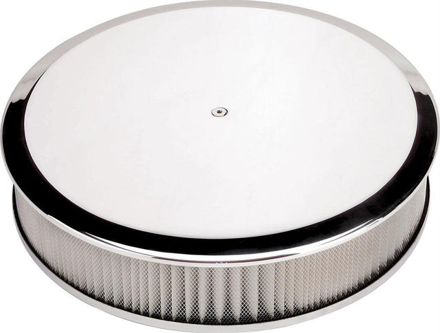 Billet Specialties Polished Aluminium Round Air Cleaner Assembly - Plain (BS15829) BS15829