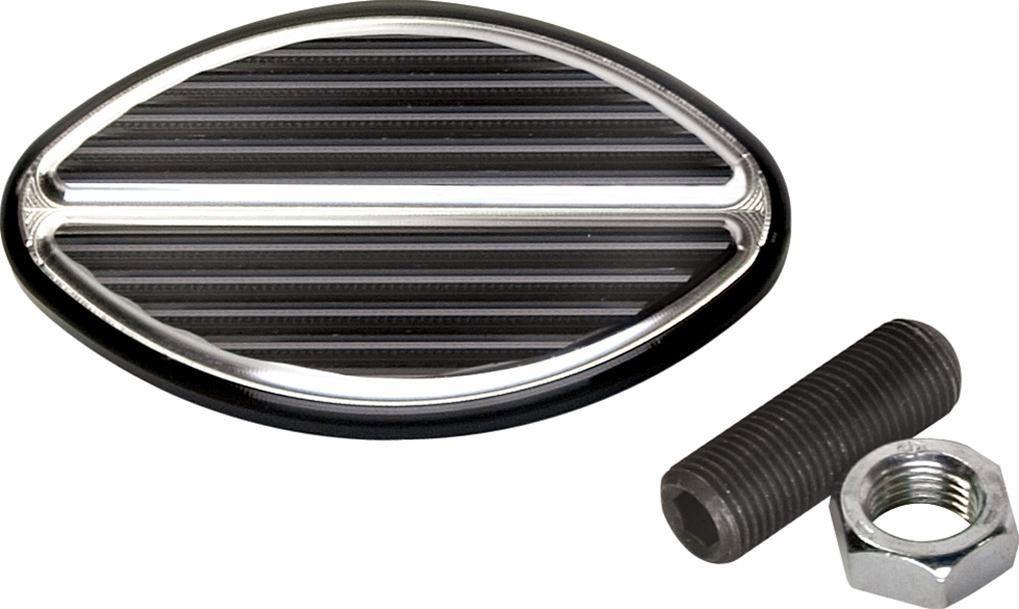 Billet Specialties Rectangle Brake/Clutch Peddal - Black Anodized (BS199335) BS199335