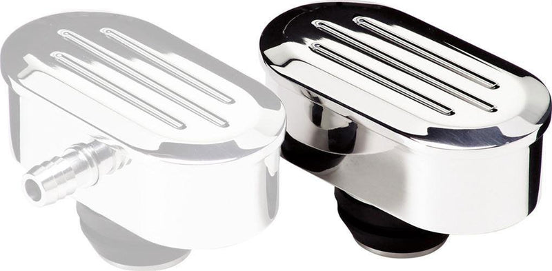 Billet Specialties Oval Valve Cover Breather Ball Milled - Polished (BS20920) BS20920