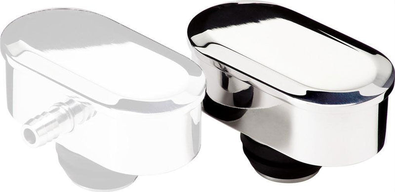 Billet Specialties Oval Valve Cover Breather Plain - Polished (BS20929) BS20929