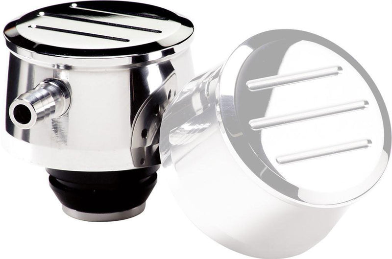 Billet Specialties Round Valve Cover Breather Ball Milled - Polished (BS21820) BS21820