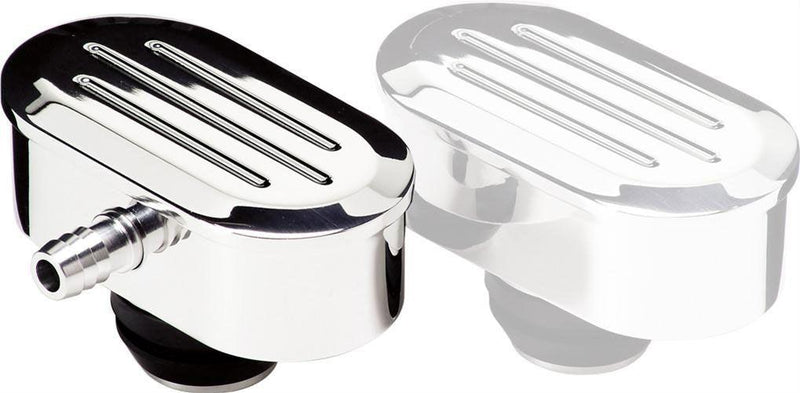 Billet Specialties Oval Valve Cover Breather Ball Milled - Polished (BS21920) BS21920