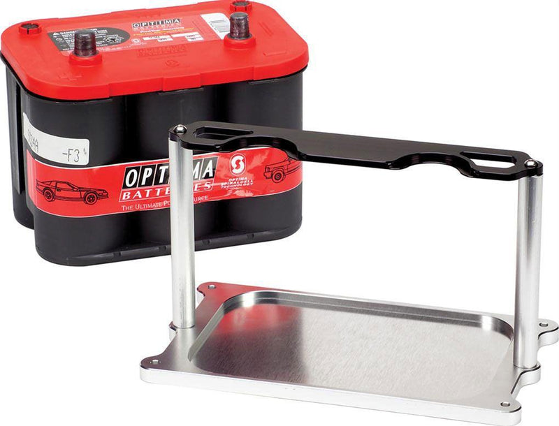 Billet Specialties Battery Tray Mount - Black/Clear Anodized (BS248910) BS248910