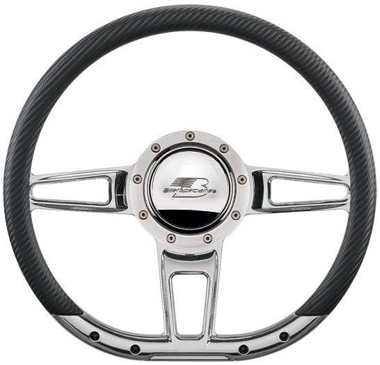 Billet Specialties 14" FORMULA D-Shaped Steering Wheel (BS29409)
