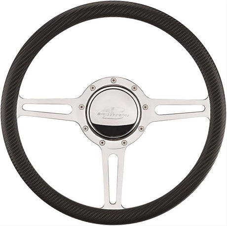 Billet Specialties 14" Billet Specialties "Split Spoke" Steering Wheel (BS30137)