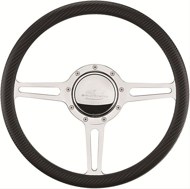 Billet Specialties 14" Billet Specialties "Split Spoke" Steering Wheel (BS30137)